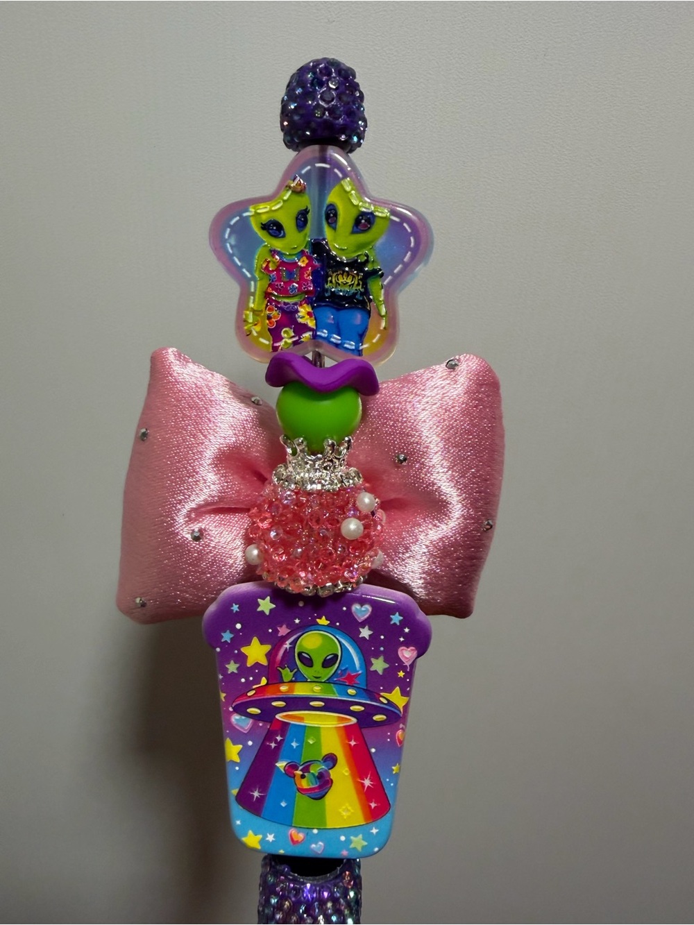 Lisa frank beaded pen
